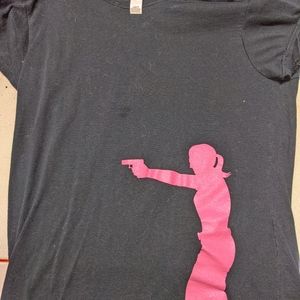 Shoot like a girl tshirt
